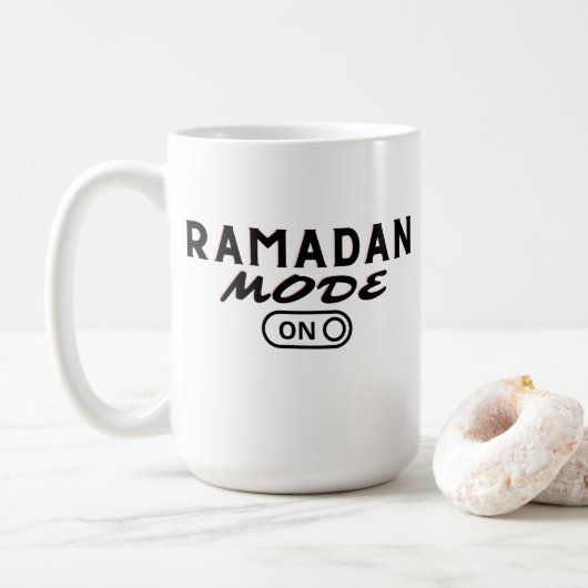 Ramadan Mode ON -2023 - Kaffeemaschine Tasse (Mit Donut)