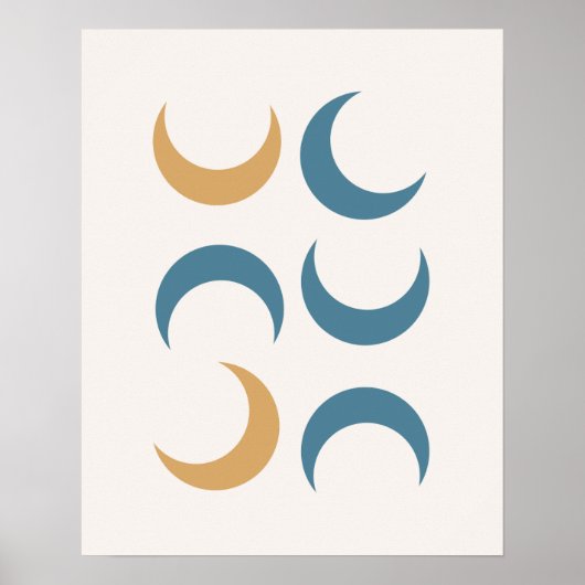 Ramadan Modern Crescent Moon Shape Poster (Vorne)