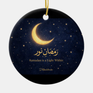 Ramadan-Mond Islamische Kunst – Ramadan ist ein Li Keramik Ornament