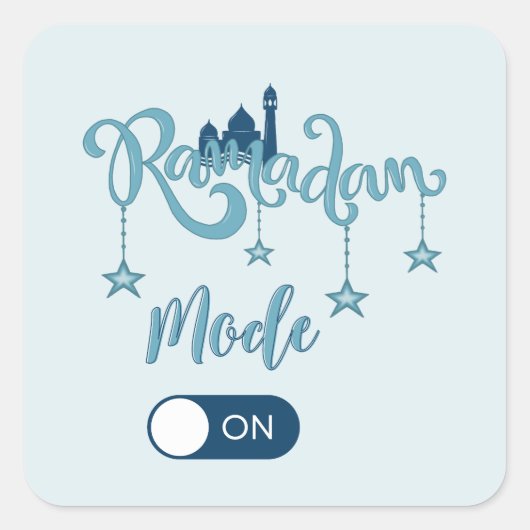 RAMADAN MOOD auf Kissen Quadratischer Aufkleber (Vorderseite)