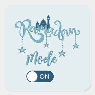 RAMADAN MOOD auf Kissen Quadratischer Aufkleber