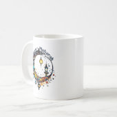 Ramadan Moon im Stile Pollock Kaffeetasse (Vorderseite Links)