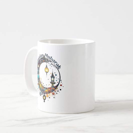 Ramadan Moon im Stile Pollock Kaffeetasse (Vorderseite Links)