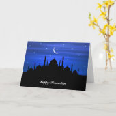 Ramadan Moon & Mosque Karte (Gelbe Blume)