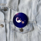 Ramadan Moschee im Crescent Moon mit Fanous Blue Button (Beispiel)