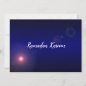 Ramadan Moschee im Crescent Moon mit Fanous Blue Einladung (Rückseite)