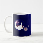 Ramadan Moschee im Crescent Moon mit Fanous Blue Kaffeetasse (Links)