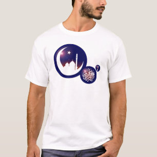 Ramadan Moschee im Crescent Moon mit Fanous Blue T-Shirt