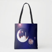 Ramadan Moschee im Crescent Moon mit Fanous Blue Tasche (Vorderseite)