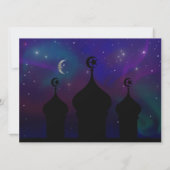 Ramadan Moschee mit Magischer Night Sky Einladung (Rückseite)