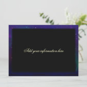 Ramadan Moschee mit Magischer Night Sky Einladung (Stehend Vorderseite)