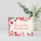 Ramadan Mubarak 2026 Grußkarte Postkarte (Stehend Vorderseite)