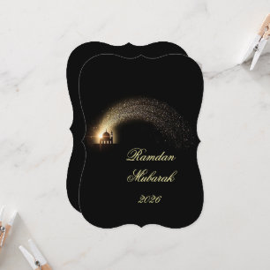 Ramadan Mubarak 2026 personalisierte elegante Kart Einladung
