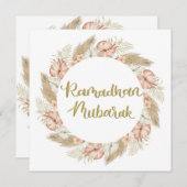 Ramadan Mubarak 3 Einladung (Vorne/Hinten)