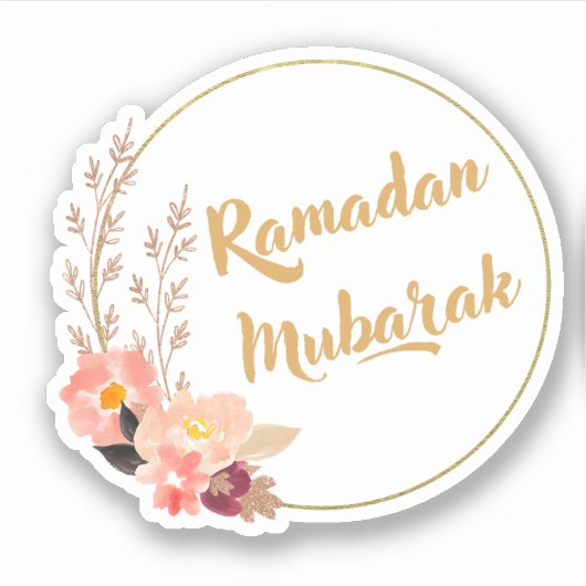 Ramadan Mubarak 5 Aufkleber (Vorderseite)