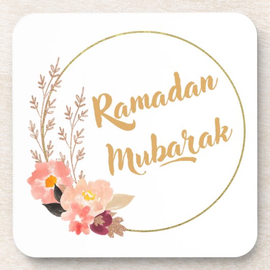 Ramadan Mubarak 5 Getränkeuntersetzer (Vorderseite)