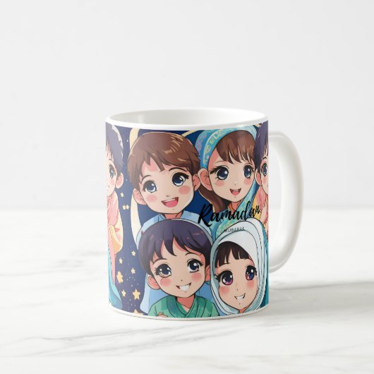 Ramadan Mubarak Anime Tasse (VorderseiteRechts)