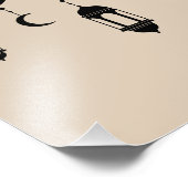 Ramadan Mubarak Arabic Calligraphy with Lanterns  Fotodruck (Ecke)