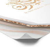 Ramadan Mubarak arabische Kalligrafie Poster (Ecke)