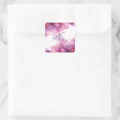 Ramadan Mubarak arabische Kalligrafie Quadratischer Aufkleber (Tasche)