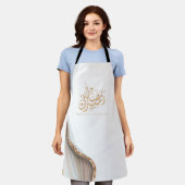 Ramadan Mubarak arabische Kalligrafie Schürze (Getragen)