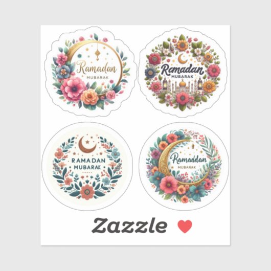 Ramadan Mubarak Aufkleber (Blatt)
