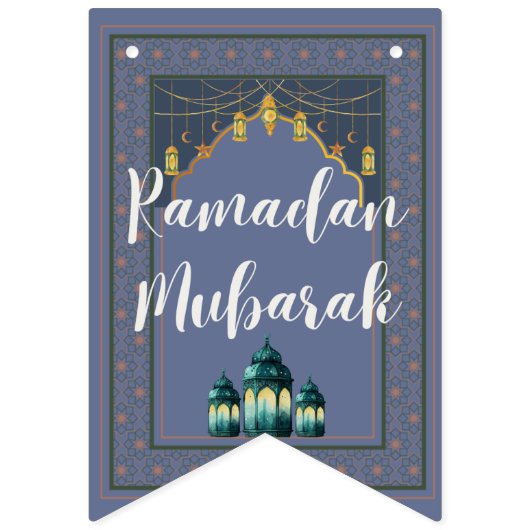Ramadan Mubarak Bunting Banner (Dritte Fahne)