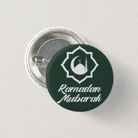 Ramadan Mubarak Button (Vorne & Hinten)