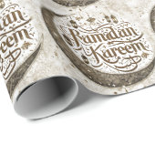 Ramadan Mubarak Celebration Traditionelle Laternen Geschenkpapier (Rolleneckpunkt)
