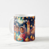 Ramadan Mubarak Children Laughing Tasse (Vorderseite Links)