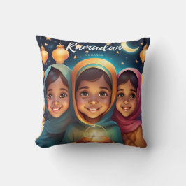 Ramadan Mubarak Children's Candle Cushion Kissen