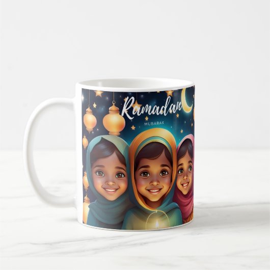 Ramadan Mubarak Childrens Candle Tasse (Links)