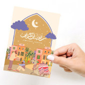 Ramadan Mubarak Colorful Oasis Card Karte