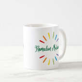 Ramadan Mubarak Einfach und farbenfroh Kaffeetasse (VorderseiteRechts)
