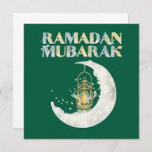 Ramadan Mubarak Einladung (Vorne/Hinten)