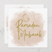 Ramadan Mubarak Einladung (Vorne/Hinten)