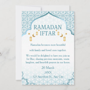 Ramadan Mubarak Einladungen – Elegante Familien-If