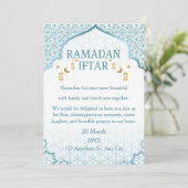 Ramadan Mubarak Einladungen – Elegante Familien-If (Stehend Vorderseite)