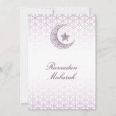 Ramadan Mubarak Einladungen – Elegante Familien-If (Rückseite)