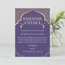 Ramadan Mubarak Einladungen – Elegante Familien-If