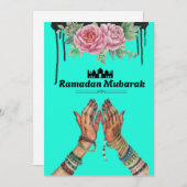 Ramadan Mubarak Feiertagskarte (Vorne/Hinten)