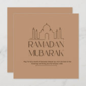 Ramadan Mubarak Feiertagskarte (Vorne/Hinten)