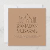 Ramadan Mubarak Feiertagskarte (Vorderseite)