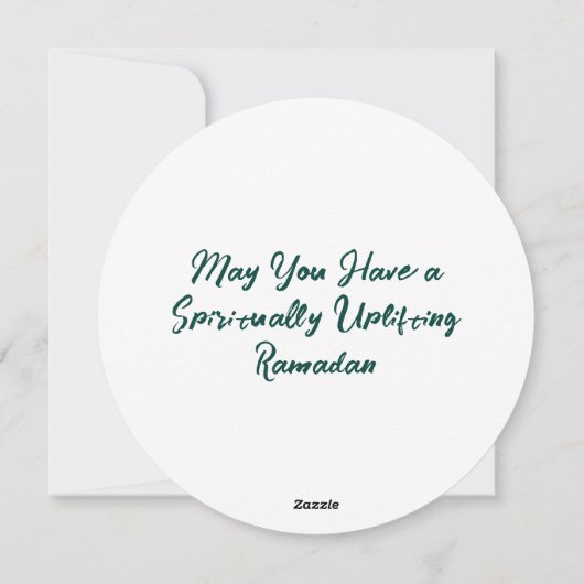 Ramadan Mubarak Feiertagskarte (Rückseite)