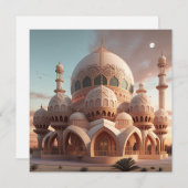 Ramadan Mubarak Flat Holiday Card Feiertagskarte (Vorne/Hinten)