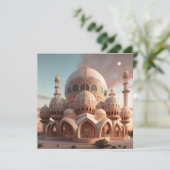 Ramadan Mubarak Flat Holiday Card Feiertagskarte (Stehend Vorderseite)