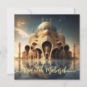 Ramadan Mubarak Flat Holiday Card Feiertagskarte