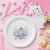 Ramadan Mubarak Floral Islamic Party Decor Pappteller (Party)