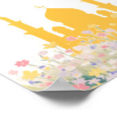 "Ramadan Mubarak" Floral Wall Art Poster (Ecke)