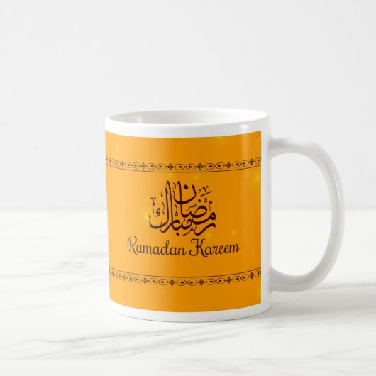 Ramadan Mubarak Geschenk Kaffeetasse (Rechts)